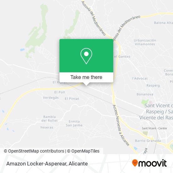 Amazon Locker-Asperear map