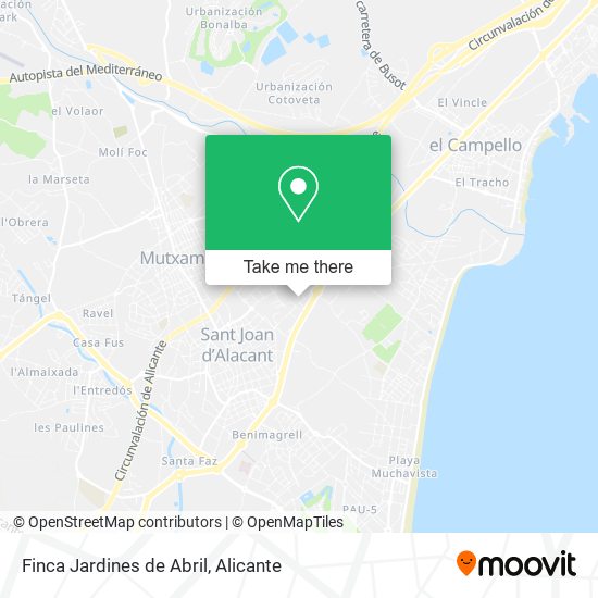 Finca Jardines de Abril map