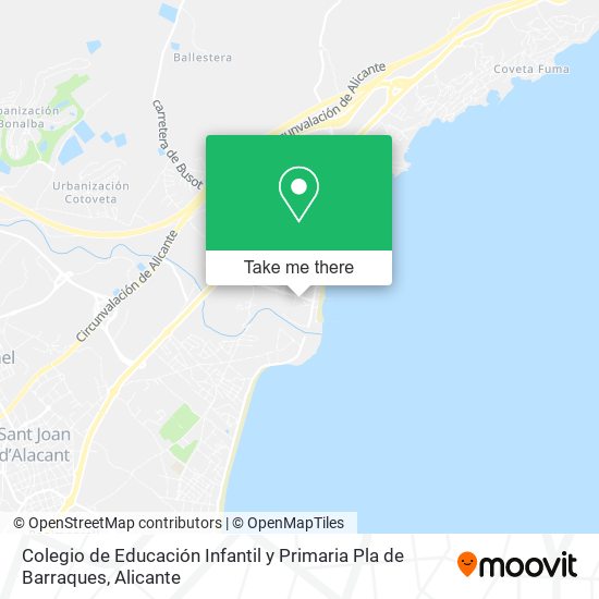 Colegio de Educación Infantil y Primaria Pla de Barraques map