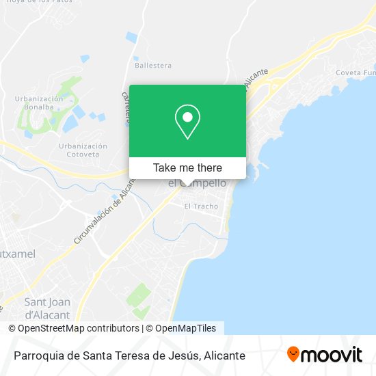 Parroquia de Santa Teresa de Jesús map