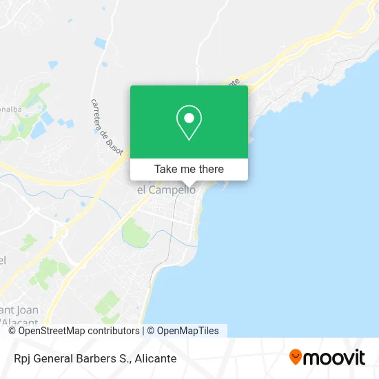 Rpj General Barbers S. map
