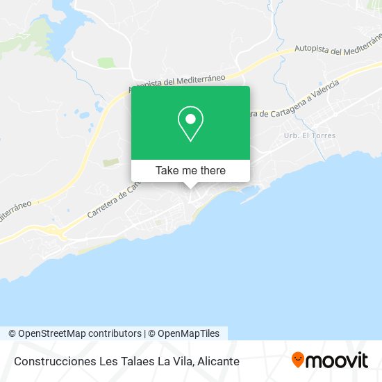 Construcciones Les Talaes La Vila map