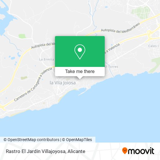 Rastro El Jardín Villajoyosa map