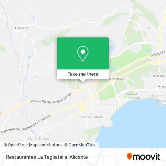 mapa Restaurantes La Tagliatella