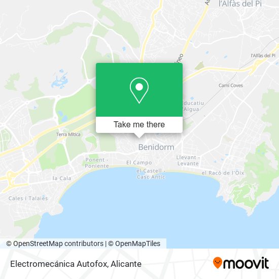 Electromecánica Autofox map