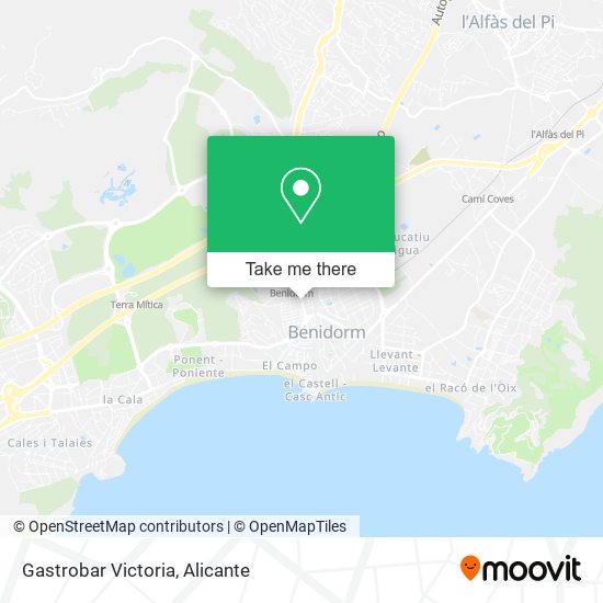 mapa Gastrobar Victoria