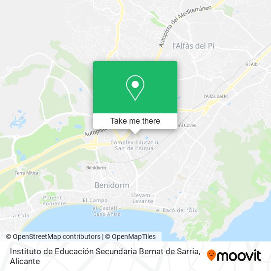 Instituto de Educación Secundaria Bernat de Sarria map