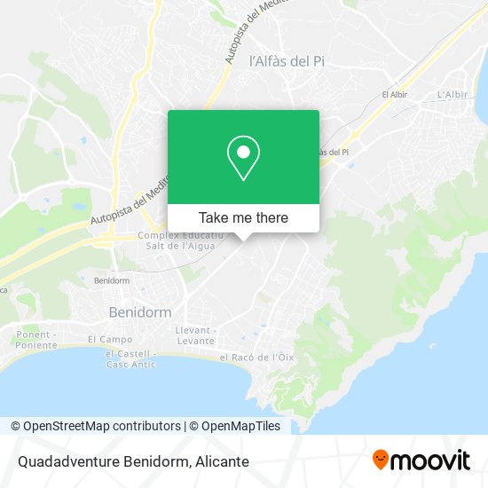 Quadadventure Benidorm map