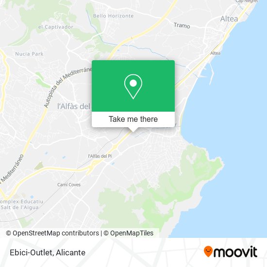 Ebici-Outlet map