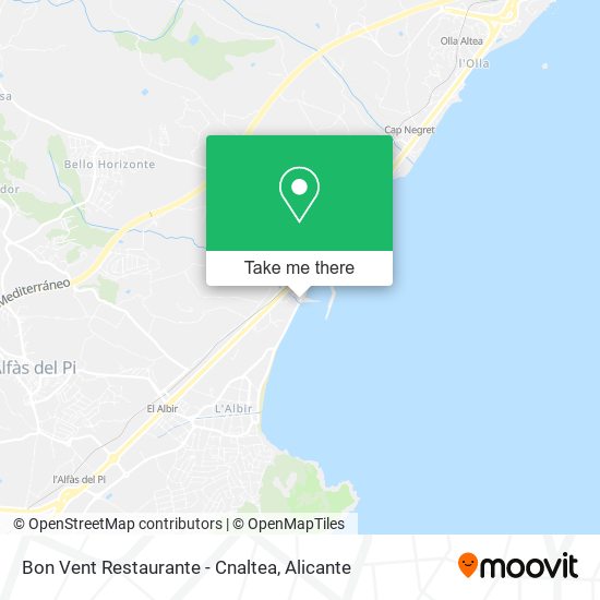 Bon Vent Restaurante - Cnaltea map