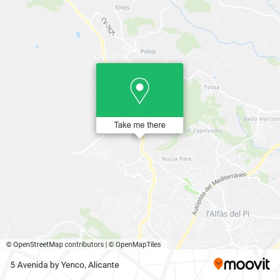 5 Avenida by Yenco map
