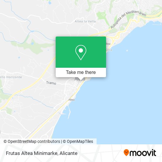 Frutas Altea Minimarke map