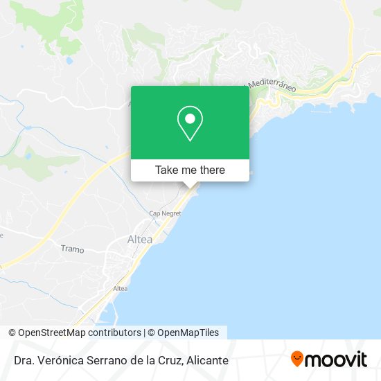 Dra. Verónica Serrano de la Cruz map