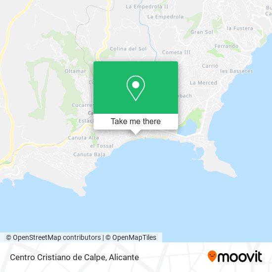 Centro Cristiano de Calpe map