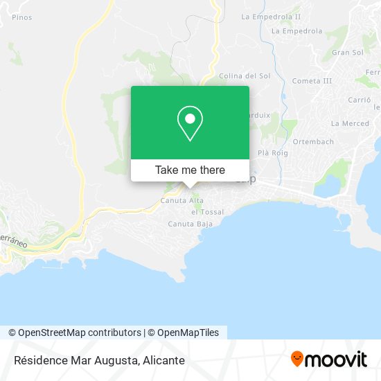 Résidence Mar Augusta map