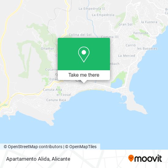 mapa Apartamento Alida