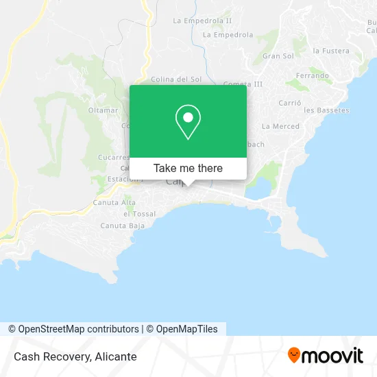 Cash Recovery map