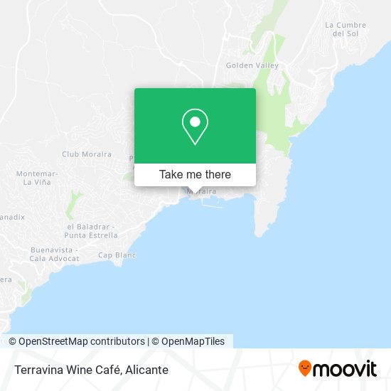 mapa Terravina Wine Café