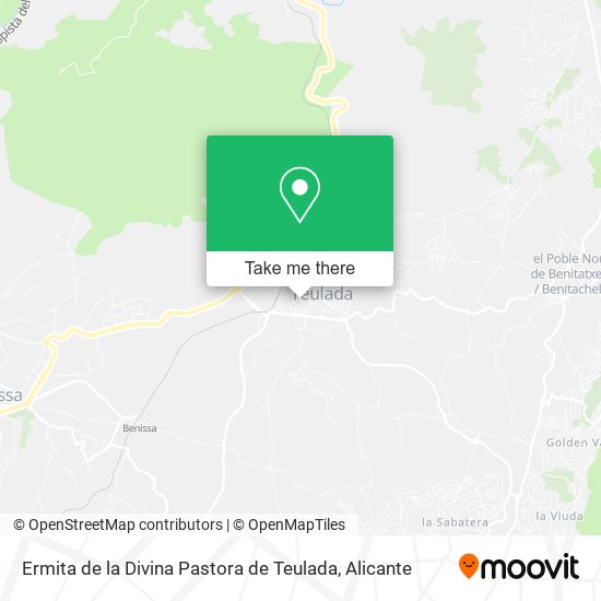 Ermita de la Divina Pastora de Teulada map