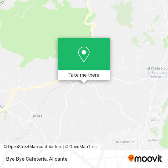 Bye Bye Cafetería map