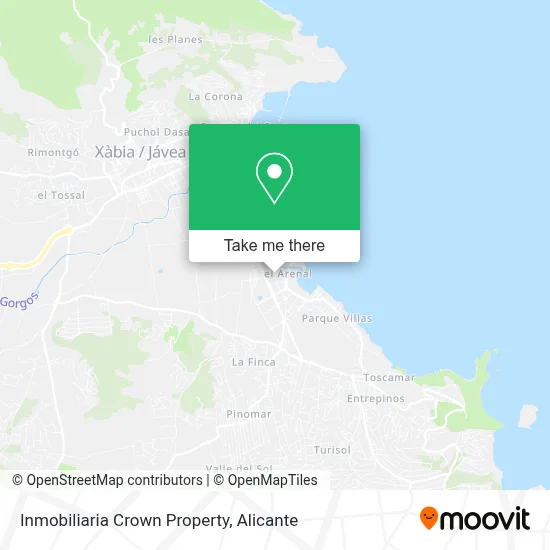 Inmobiliaria Crown Property map