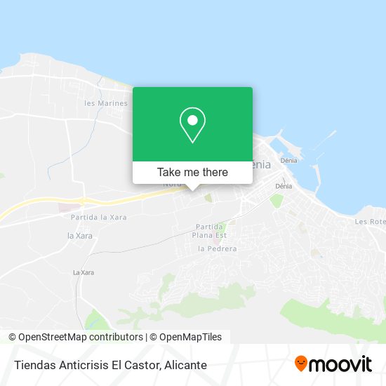 Tiendas Anticrisis El Castor map