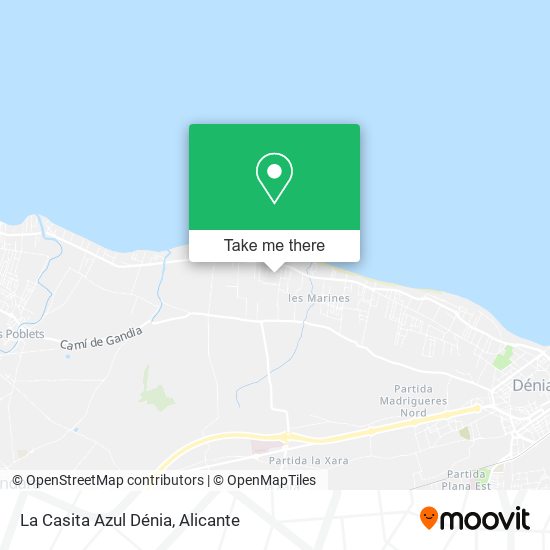 La Casita Azul Dénia map