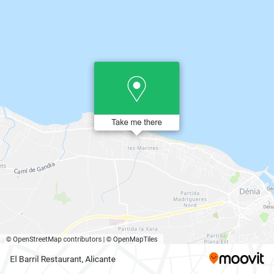 El Barril Restaurant map