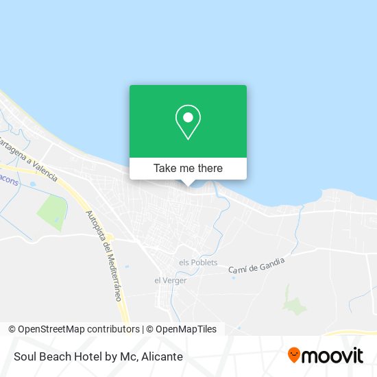 mapa Soul Beach Hotel by Mc