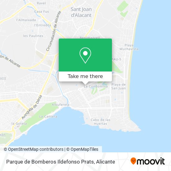 Parque de Bomberos Ildefonso Prats map