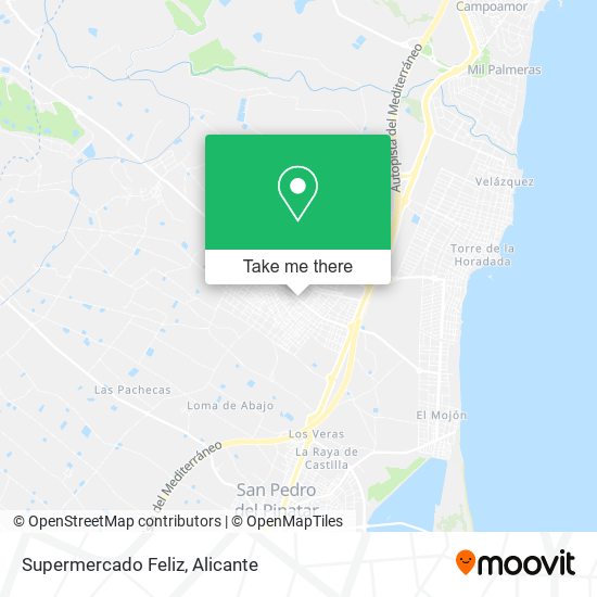 Supermercado Feliz map