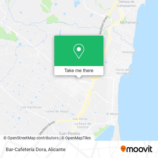 Bar-Cafetería Dora map