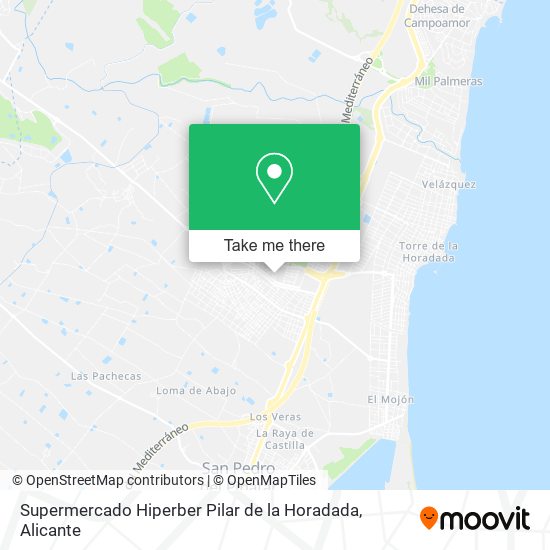 Supermercado Hiperber Pilar de la Horadada map