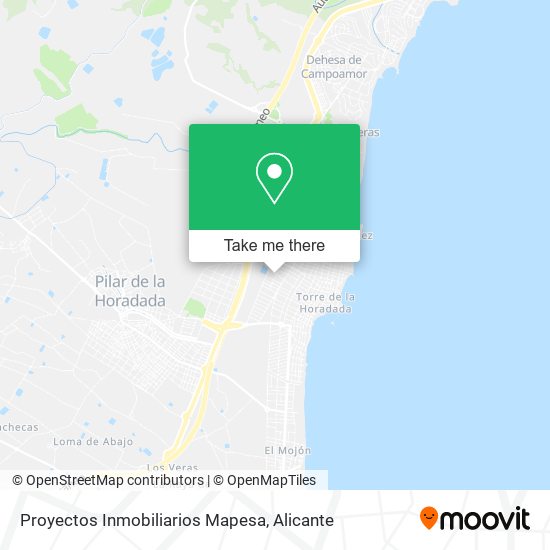 Proyectos Inmobiliarios Mapesa map