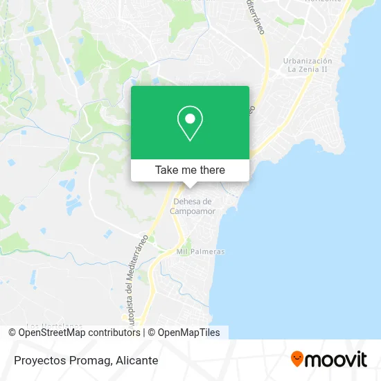 Proyectos Promag map