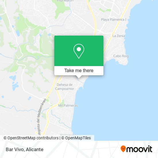 Bar Vivo map