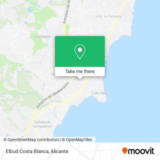 Elbud Costa Blanca map