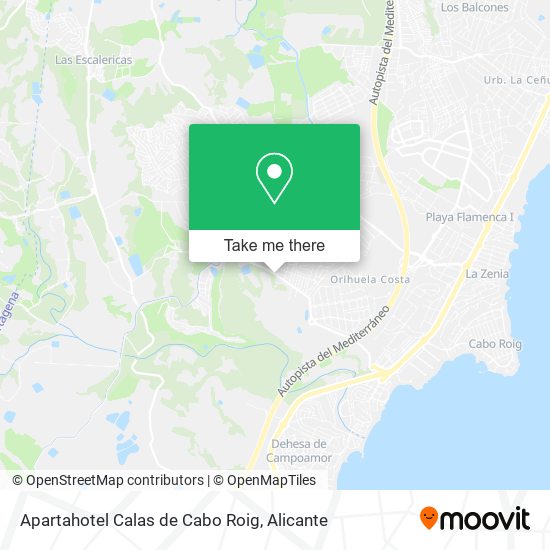 Apartahotel Calas de Cabo Roig map