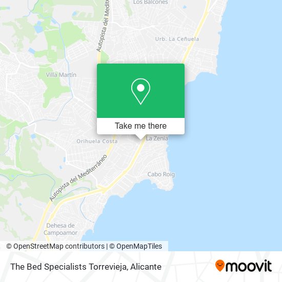 The Bed Specialists Torrevieja map