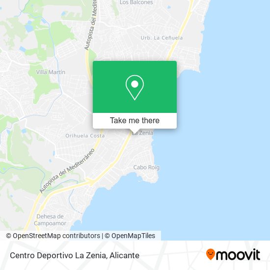 Centro Deportivo La Zenia map