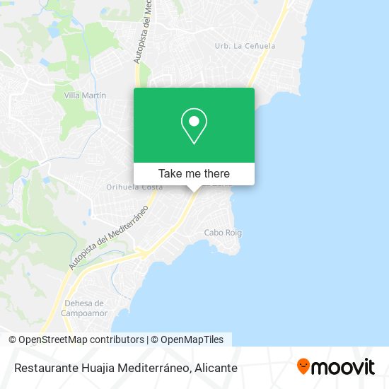 Restaurante Huajia Mediterráneo map