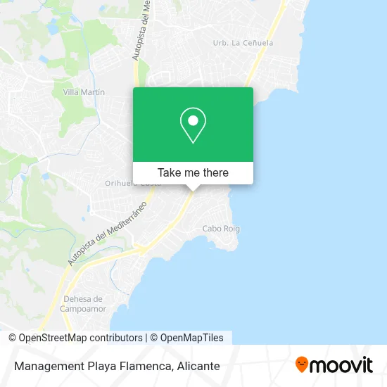 Management Playa Flamenca map