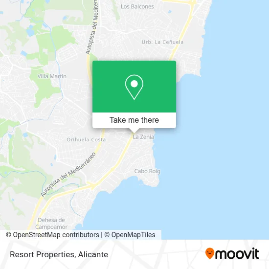 Resort Properties map