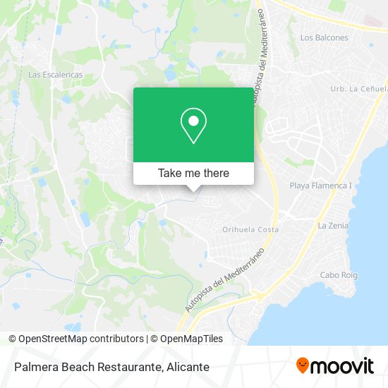 Palmera Beach Restaurante map
