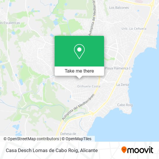 Casa Desch Lomas de Cabo Roig map
