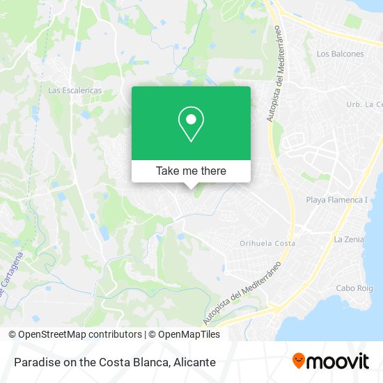 Paradise on the Costa Blanca map