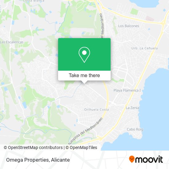 Omega Properties map