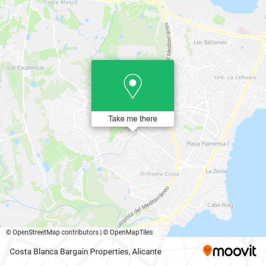 Costa Blanca Bargain Properties map