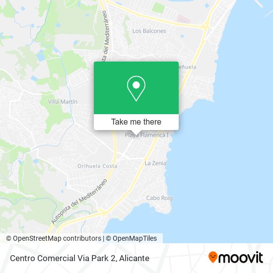 Centro Comercial Via Park 2 map
