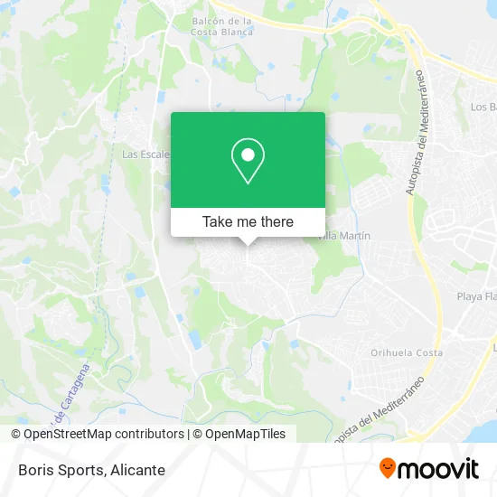 Boris Sports map
